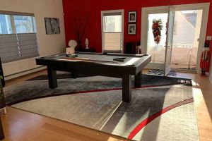 custom pool table install by encore billiards