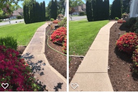 Sidewalk Cleaning Before and After North Haven CT