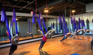 aero dance class stamford Empowered Aerial Fitness